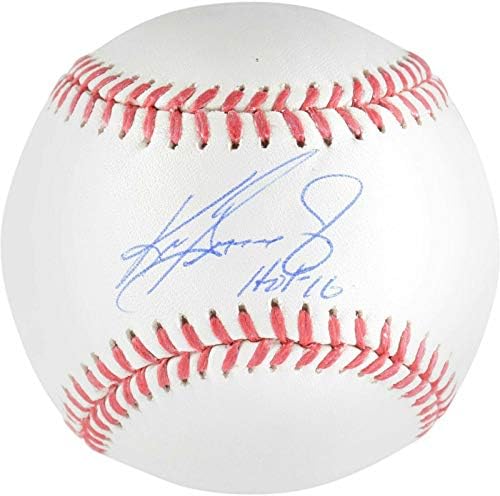 Кен Гриффи-младши Сиатъл Маринърс Подписа бейзболен топката OMLB с надпис HOF 16 Tristar - Бейзболни топки с