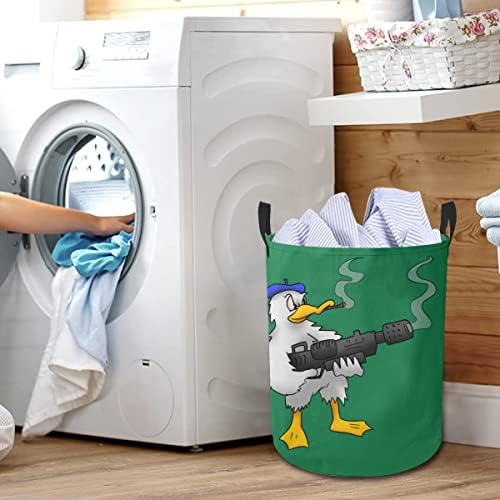 Killer DuckDrawstring Водоустойчив Сгъваема Кошница за дрехи, Кошница за съхранение на Мръсни дрехи, Органайзер