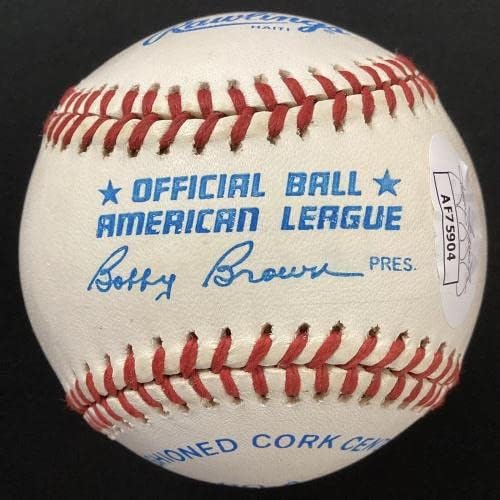 Бейзболни топки с автограф на Уайти Форд Боб Браун NYY Auto 1950 World Series С Надпис JSA - Бейзболни топки