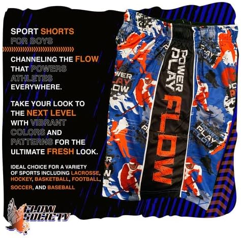 Хокей шорти Flow Общество за момчета Big Power Play - Шорти за момчета - Спортни къси панталони
