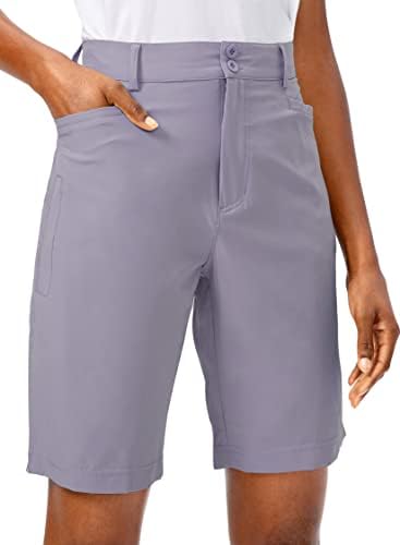 Дамски Туристически Панталони за Голф, Леки, бързо съхнещи Бермуда-карго Дължина 9 см, Дълги, къси Панталони