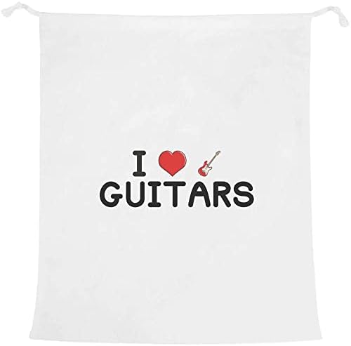 Чанта за пране и съхранение на Azeeda 'I Love Guitars' (LB00022344)