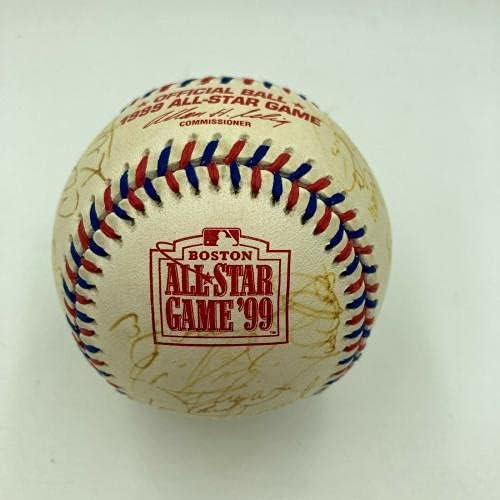 Дерек Джитър Кен Гриффи Младши . Екипът на All Star Game 1999 Подписа договор с JSA по бейзбол - Бейзболни топки