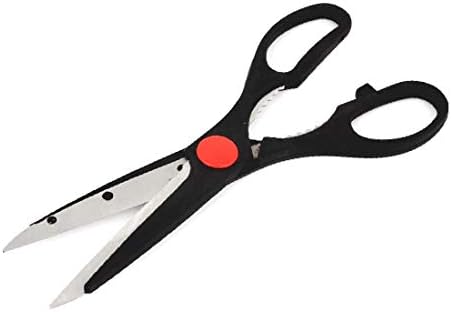 Кухненски ножици X-DREE с Пластмасова дръжка, Метални Многофункционални Ножици за Бродерия, Отварачка за бутилки