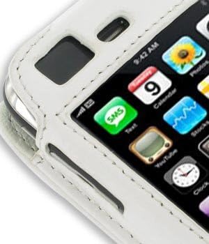 Калъф Monaco Sleeve Type от Бяла кожа с Подвижна Щипка за колан За AT & T и Apple iPhone 3G / 3GS