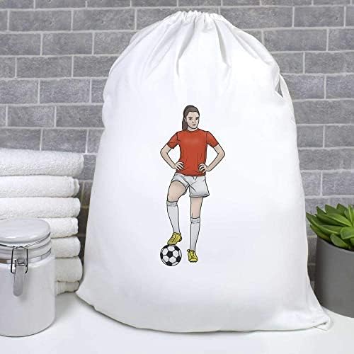 Чанта за дрехи Azeeda 'Female Football Player' /Пране /Съхранение (LB00022423)