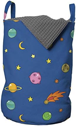 Чанта за дрехи Ambesonne от космическото пространство, Карикатура На тема Вселената на Чужди Планети, Падащи
