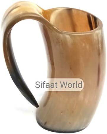 Sifaat World Vintage Ръчно Изработени Viking Среден Размер На Рог За Пиене На Чаша Чаша