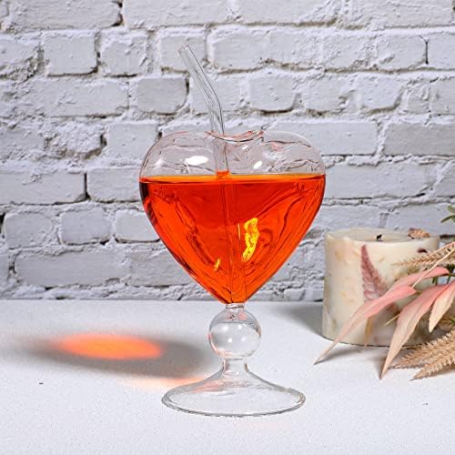 Cabilock 2 бр. Коктейлни Чаши във формата на Сърце, Творчески Чаши за Мартини, Уникални Чаши за Вино, Романтична