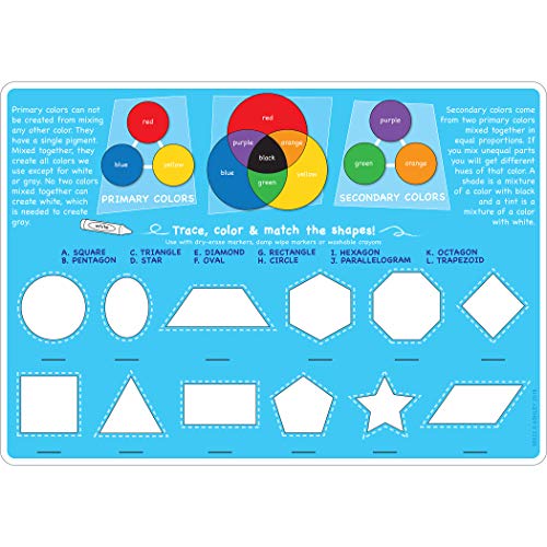 10 Опаковки за Обучение на подложка Smart Поли 12 x 17, Двустранни, Цвят и форма