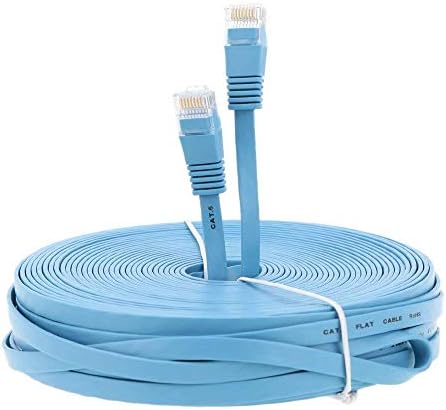 Плосък кабел за свързване Premium Ultra CAT6 550 Mhz, 45 метра, бяла (CNE52886)