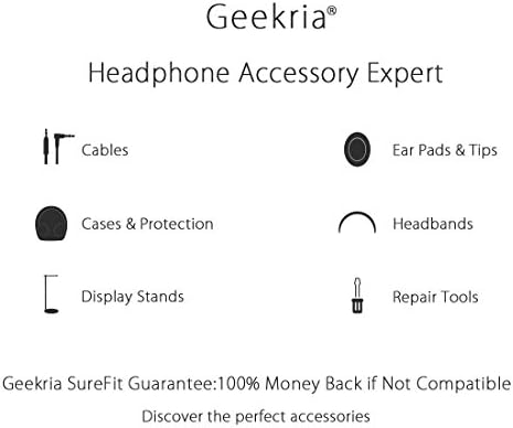Калъф за слушалки Geekria Shield, който е Съвместим с калъф Bang & Olufsen Beoplay H9i, H95, H9, H8, H6, H4,