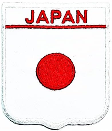 Kleenplus 2,6X2,3 инча. Японски Флаг, Бродирана Нашивка, Желязо, Пришитая До Знамето на Страната, Националната