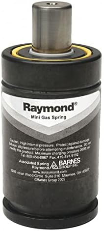 Газова пружина RAYMOND: Сверхпрочный азот, 3375 паунда, въглеродна стомана, Размер на резби прът M6 (X1500-075)
