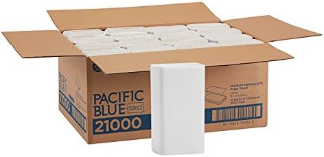 2-Слойна хартиени кърпи Pacific Blue Select Multifold Premium (по-рано Signature) от GP PRO, Бял, 21000, 125