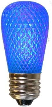 American Lighting S14-LED-Крушки BL LED S14, Идеални за струнни тела, Средна база, Сини, 25 бр. в опаковка