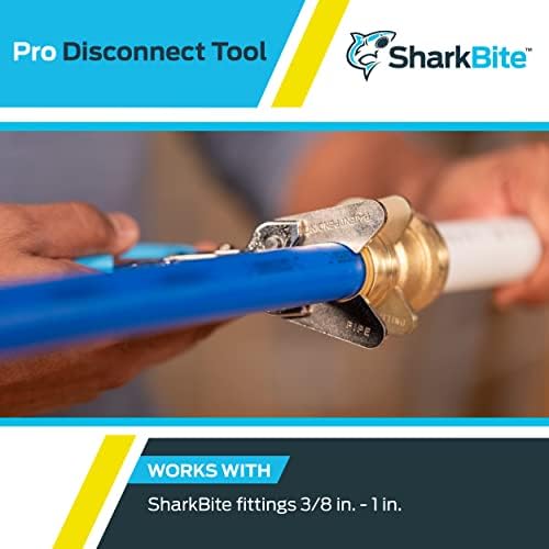 SharkBite от 3/8 инча до 1 инча Професионален Инструмент за свързване и изключване, Тръба PEX, Мед, CPVC, PE-RT,