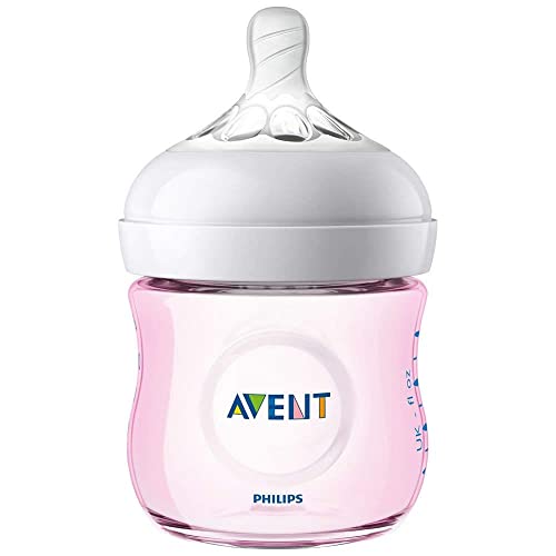 Philips Avent 4 грама Естествени Бебешки бутилки, 3 опаковки - Розов