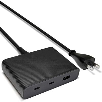 3-портов зарядно устройство ZMI ZPower Трио с мощност 65 W с 2 USB порта C и 1 порт USB A. Захранва чрез USB