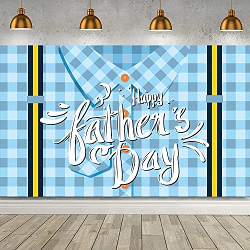 На фона на банер в Деня на бащата, е Много Голям Син Фон за Ден на бащата, Банери, Тениски, Фонове за Оформяне