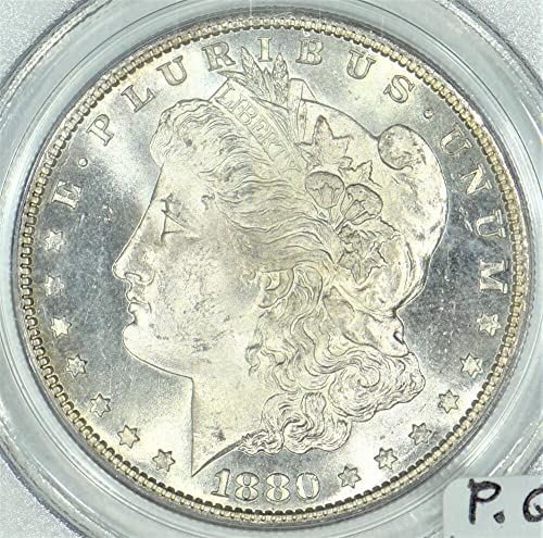 Доларът Морган 1880-те години на MS-65 бр.