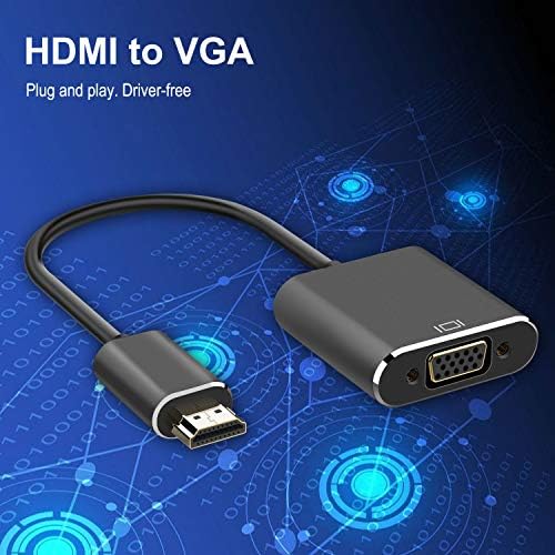 PASOW HDMI-VGA Адаптер HDMI Мъжки-Женски VGA Адаптер Конвертор 1080P видео монитор за КОМПЮТЪР, Проектор, HDTV