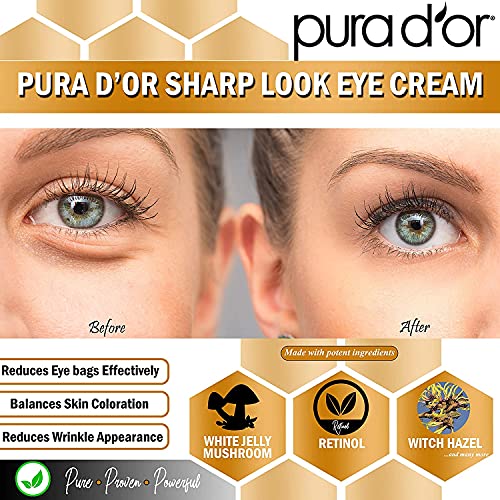 Крем за очи PURA D ' OR Look Sharp (1,7 унции) Крем за кожата около очите, нагоре младост, за еластична стягане