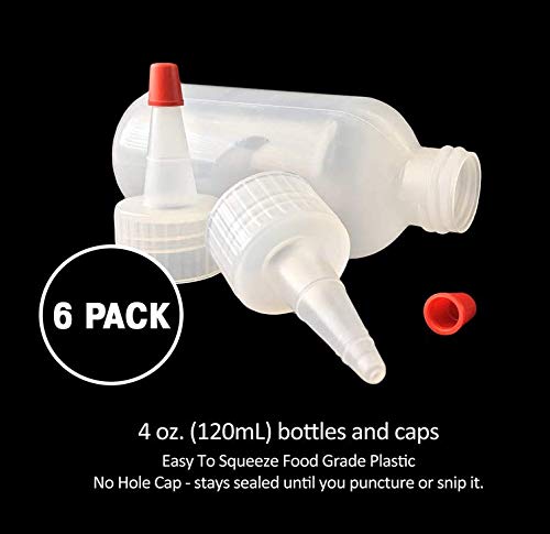Пластмасови бутилки EDOBLUE 120 мл с Червени корици и размери от Малки Мини Бутилка за извличане на декоративно-приложното