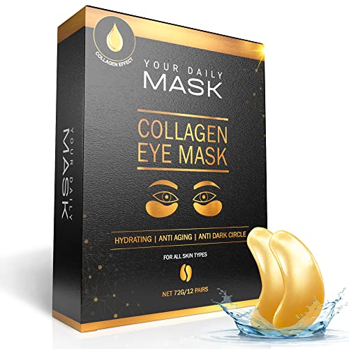 Your Daily Mask Премиальная маска за очи за Торбички под очите и тъмни кръгове - 24 бр (12 чифта) - Колаген