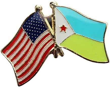 Новата партида от 6 на САЩ, Американския Флаг Приятелство Джибути, Шапка, Бижу за Шапки, на Жени с Ревера, Брошки