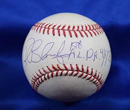 Рон Blomberg С Автограф на Тризвезден сертификата на Мейджър лийг Бейзбол с автограф OML