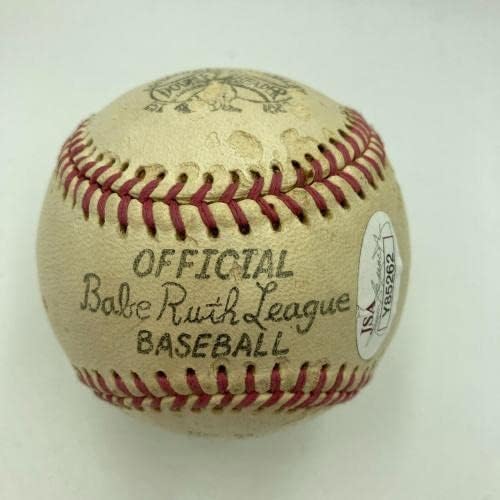 Г-жа Бейб Рут Подписа Сингъл на 1950-те години Бейб Ruth League Baseball JSA COA - Бейзболни топки с автографи