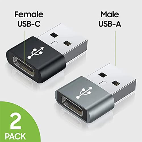 Бърз USB адаптер-C Female USB Male, който е съвместим с вашите GoPro Hero MAX 360 за зарядни устройства, синхронизация,