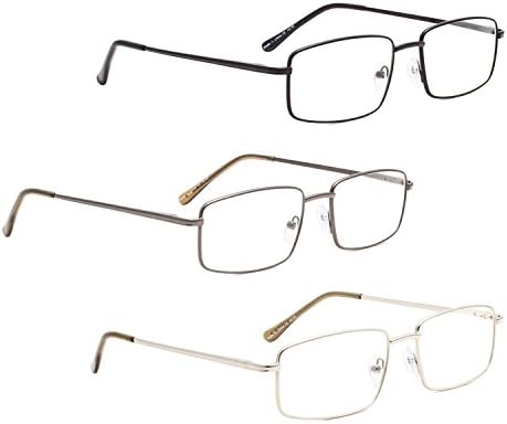 LUR 3 опаковки на метални очила за четене + 4 опаковки класически очила за четене (само 7 двойки ридеров + 2,75)