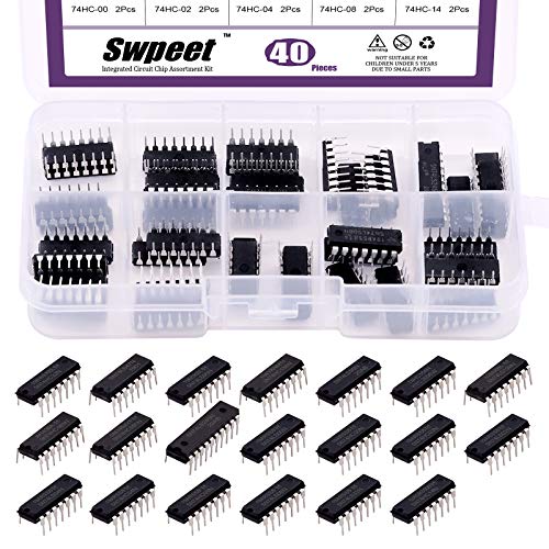 Swpeet 240 бр. кондензатори и 40 бр. логически чип серии 74HCxx и 74LSxx