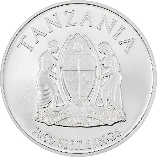 2022 ДЕ Митични Същества Танзания PowerCoin Хидра Митични Същества Сребърна монета 1 Унция 1000 Шилинга Танзания