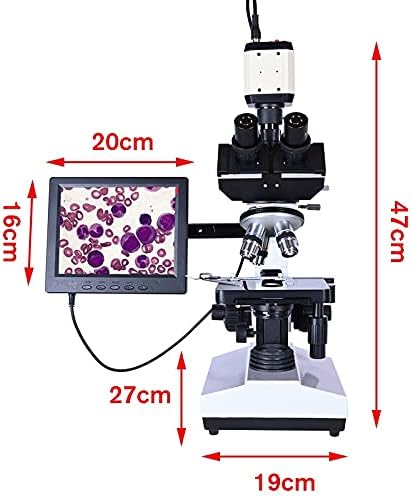CXDTBH Професионален Лаборатория за Биологичен тринокулярный Микроскоп с Увеличение 2500X + USB Електронна Цифрова