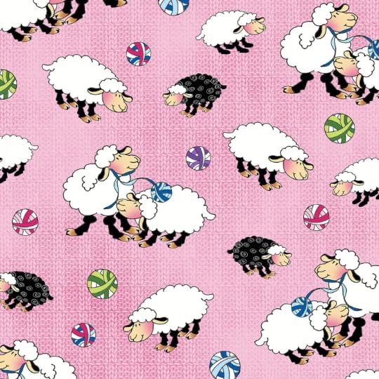 Трикотажная плат Пилета Pink Sheep Allover 1456-22 от Henry Glass by The Yard