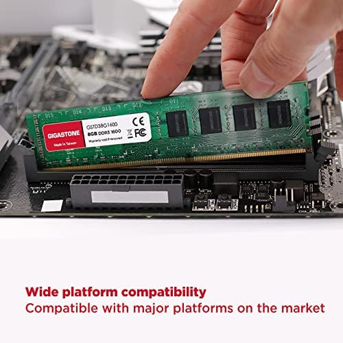 【Оперативна памет DDR3】 Gigastone Десктоп оперативна памет 32 GB (4x8 GB) DDR3, 32 GB DDR3-1600 Mhz-PC3-12800