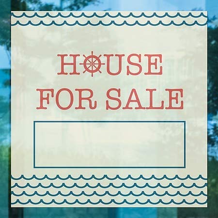 CGSignLab |Къща за продажба-Морски вълни на Перваза на прозореца | 24x24