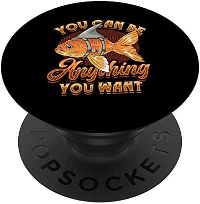 Златната Рибка Било Акула Мотивационно Послание PopSockets С възможност за смяна на PopGrip
