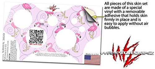 Фламинго в розово - Vinyl стикер в стил WraptorSkinz, съвместима с безжичен контролер за XBOX 360 (контролер