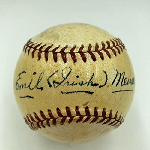 Емил Айриш Мейзел, Подписан от Националната лига бейзбол JSA COA New York Giants - Бейзболни топки с Автографи