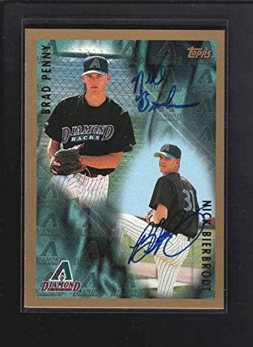1998 Topps 499 Брад Пени / Ник Бирбродт Автентични бейзболни картички с подписа Az6294 - Slabbed