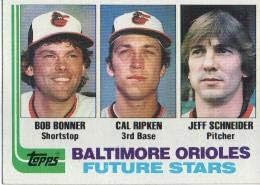 Кал кал ripken-младши, Боб Бонер и Джеф Шнайдер през 1982 г. предлага карта за начинаещи - Бейзболни картички