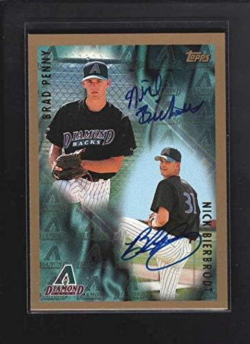 1998 Topps 499 Брад Пени /Ник Бирбродт Автентични бейзболни картички с подписа Az6295 - Slabbed