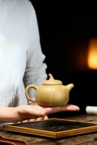 Китайски Чайник Zisha от Исинской Глина, Кунжутно-Глинен Чайник за Домашния офис (Тиква)