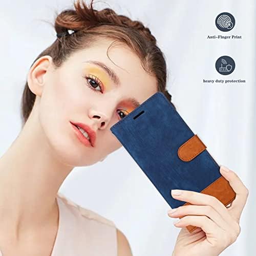 Защитно Кобур, Съвместима с калъф за iPhone 14 Pro, една Чанта-портфейл от изкуствена кожа, Отделения за карти,