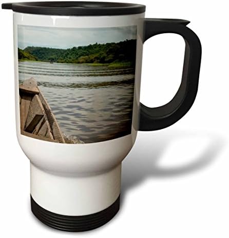3. Бразилия, Амазонка е река Валерия, Бока-да-Валерия. Местно дървено кану-каяк.-Чаша за пътуване, 14 грама,