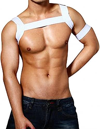 Мъжки Найлонов Гърдите Колан, За тялото е Еластична Презрамка С Костюм Клубна Облекло